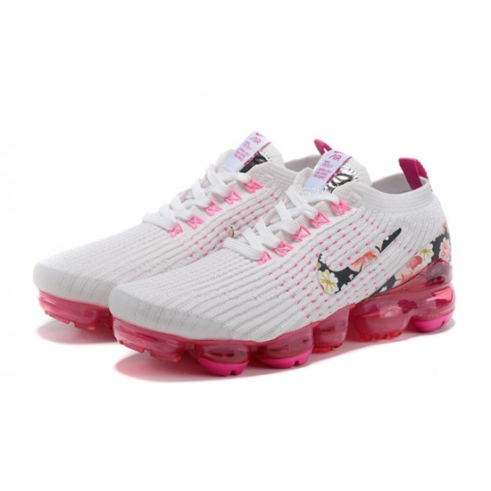 Women Nike Air VaporMax Flyknit 3 White Pink AJ6910-601 Shoes