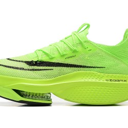 Women/Men Nike Air Zoom Alphafly Next 2 Neongreen Shoes 