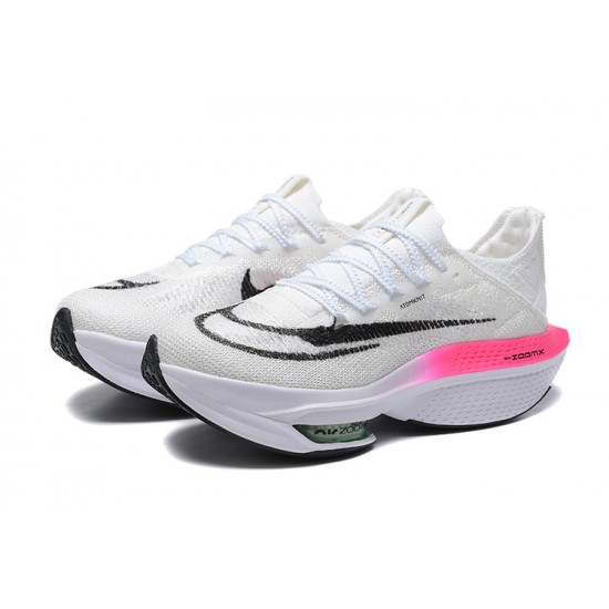 Women/Men Nike Air Zoom Alphafly Next 2 Pink White Shoes 