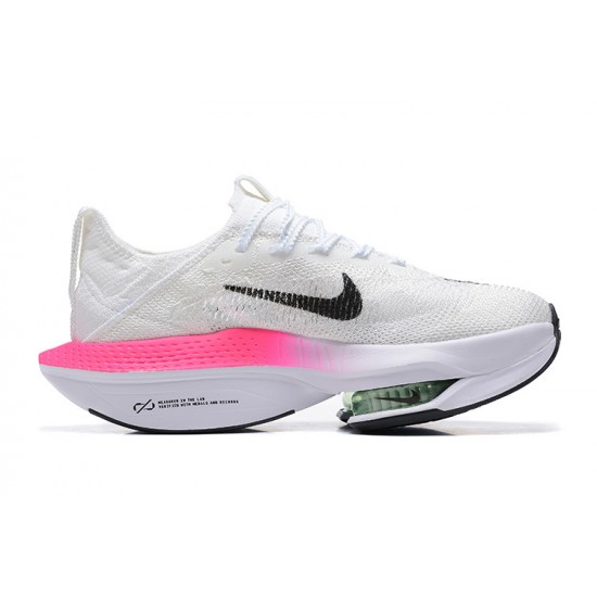 Women/Men Nike Air Zoom Alphafly Next 2 Pink White Shoes 