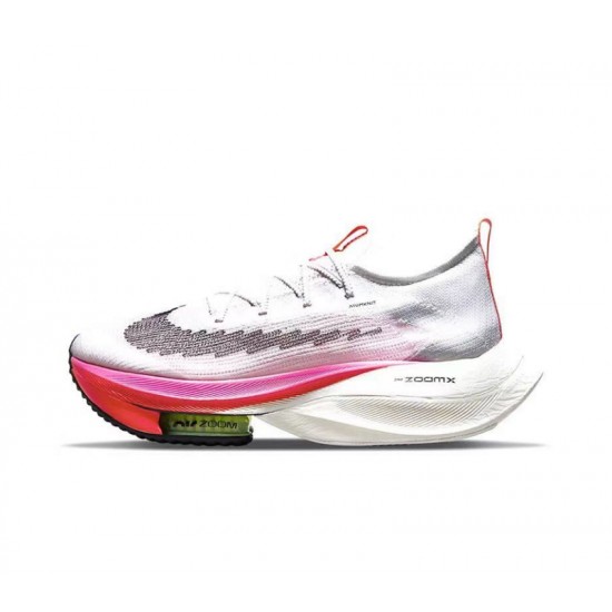 Women/Men Nike Air Zoom Alphafly Next 2 White and Pink Shoes 