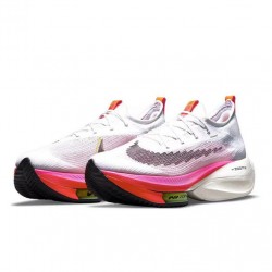 Women/Men Nike Air Zoom Alphafly Next 2 White and Pink Shoes 