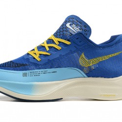 Men Nike ZoomX VaporFly NEXT% Blue Yellow Shoes 