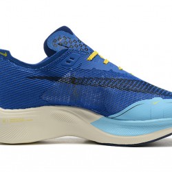 Men Nike ZoomX VaporFly NEXT% Blue Yellow Shoes 