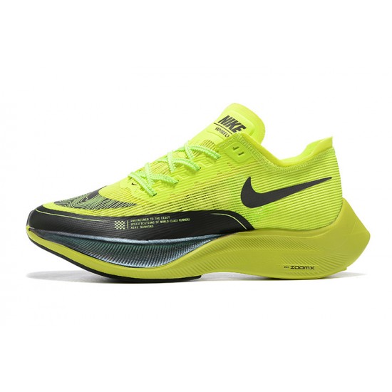 Men Nike ZoomX VaporFly NEXT% Chartreuse Black Shoes 