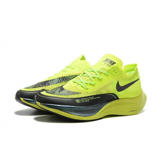 Men Nike ZoomX VaporFly NEXT% Chartreuse Black Shoes 