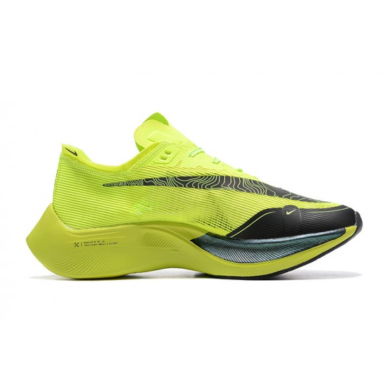 Men Nike ZoomX VaporFly NEXT% Chartreuse Black Shoes 