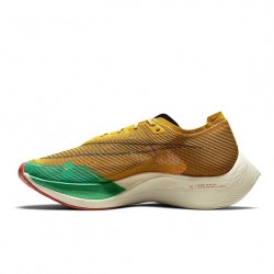 Men Nike ZoomX VaporFly NEXT% Yellow Green Shoes 