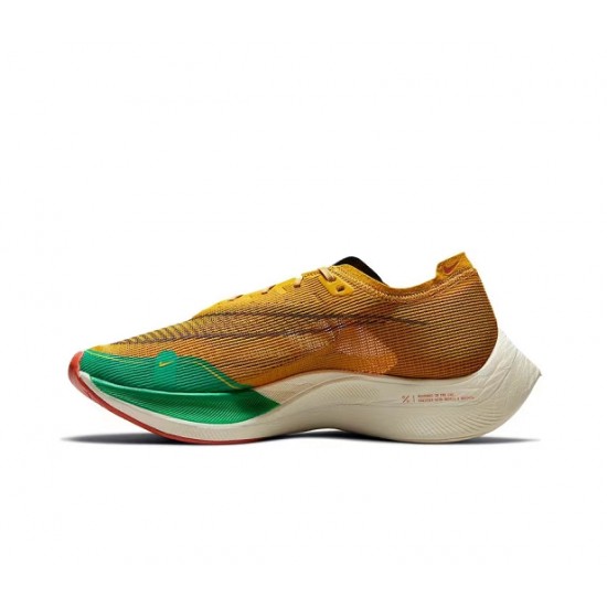 Men Nike ZoomX VaporFly NEXT% Yellow Green Shoes 