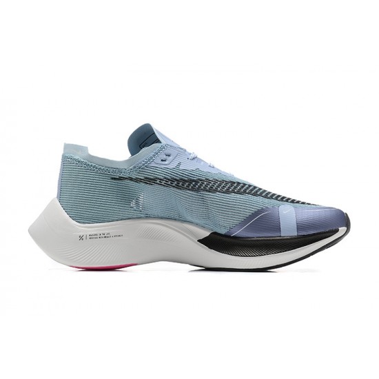 Women/Men Nike ZoomX VaporFly NEXT% Black Blue Shoes 