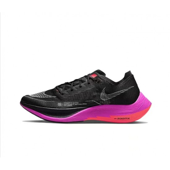 Women/Men Nike ZoomX VaporFly NEXT% Black Purple Shoes 