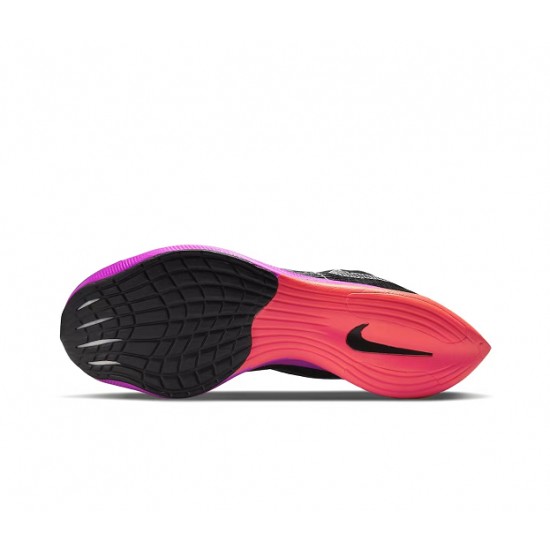 Women/Men Nike ZoomX VaporFly NEXT% Black Purple Shoes 