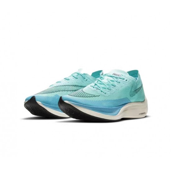 Women/Men Nike ZoomX VaporFly NEXT% Blue and Black  Shoes 