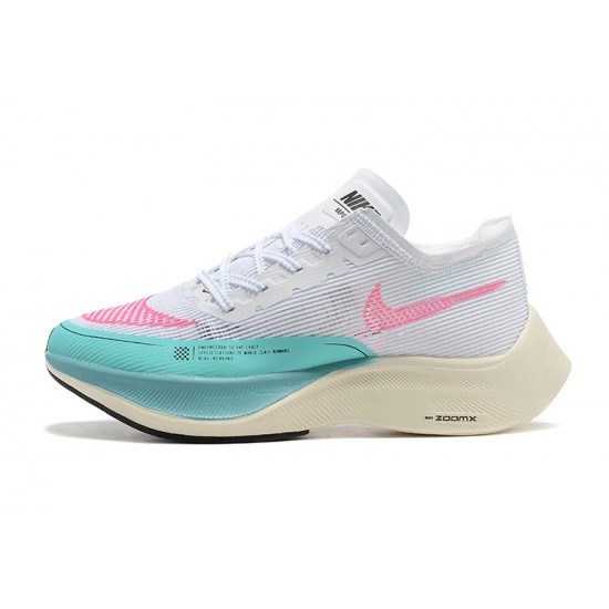 Women/Men Nike ZoomX VaporFly NEXT% White Pink Shoes 