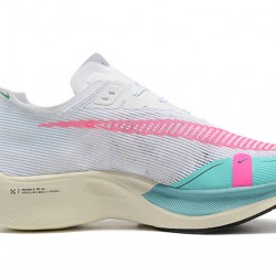 Women/Men Nike ZoomX VaporFly NEXT% White Pink Shoes 