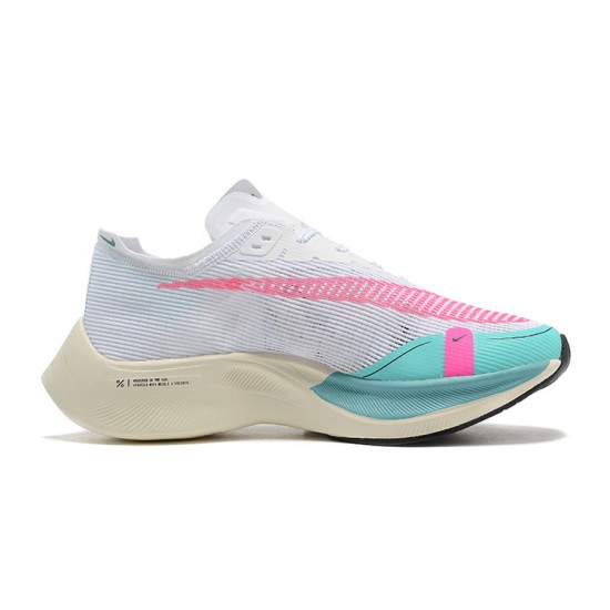 Women/Men Nike ZoomX VaporFly NEXT% White Pink Shoes 