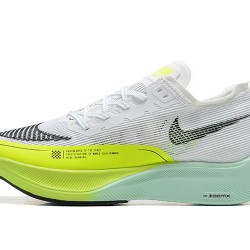 Women/Men Nike ZoomX VaporFly NEXT% White Yellow Shoes 