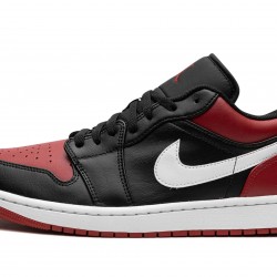 Mens Nike Air Jordan 1 Low Herren Alternate Bred Toe 553558-066 Shoes