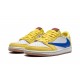 Womens Nike Air Jordan 1 Low TRAVIS SCOTT - CANARY DZ4137-700 Shoes