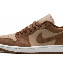 Womens Nike Air Jordan 1 Low TanBrown FJ3453-200 Shoes