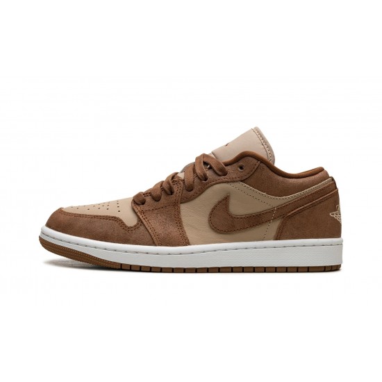 Womens Nike Air Jordan 1 Low TanBrown FJ3453-200 Shoes