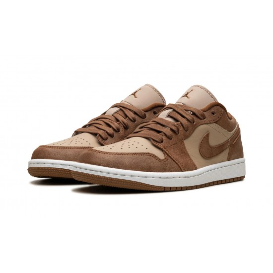 Womens Nike Air Jordan 1 Low TanBrown FJ3453-200 Shoes