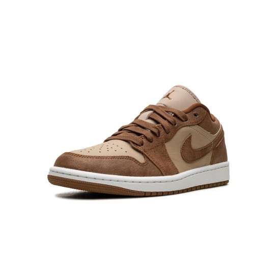 Womens Nike Air Jordan 1 Low TanBrown FJ3453-200 Shoes