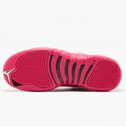 Air Jordan 12 Retro "Dynamic Pink" Womens AJ12 510815 109 White/Vivid Pink-Mtllc Silver Jordan