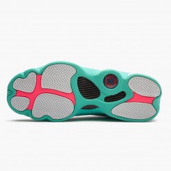 Air Jordan 13 Retro "Aurora Green" Womens White/Soar/Aurora-Green-Digita 439358 100 AJ13 Jordan