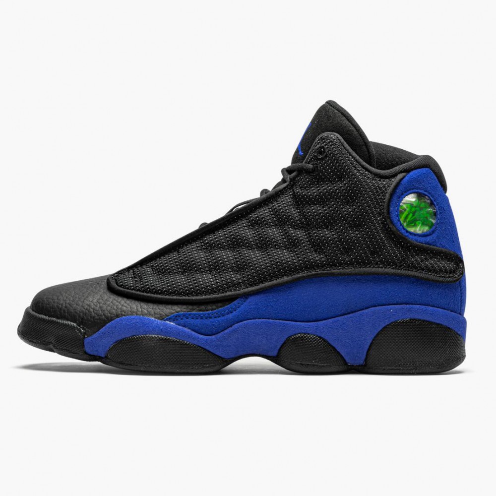 jordan 13 black hyper royal black white